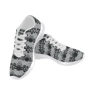 Totoro Pattern White Sneakers for Women - TeeAmazing