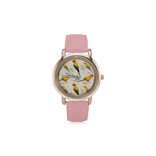 Conures Women's Rose Gold Leather Strap Watch - TeeAmazing