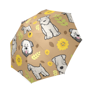 Soft Coated Wheaten Terrier Flower Foldable Umbrella - TeeAmazing