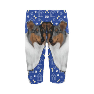 Collie Dog Hestia Cropped Leggings (Model L03) - TeeAmazing