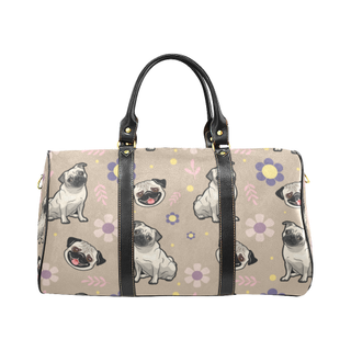 Pug Flower New Waterproof Travel Bag/Small - TeeAmazing