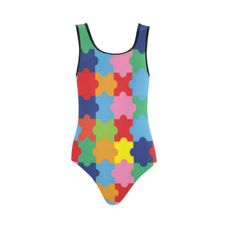 Autism Vest One Piece Swimsuit - TeeAmazing