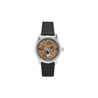 Platypus Pattern Kid's Stainless Steel Leather Strap Watch - TeeAmazing