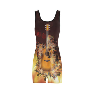 Guitar Lover Classic One Piece Swimwear - TeeAmazing