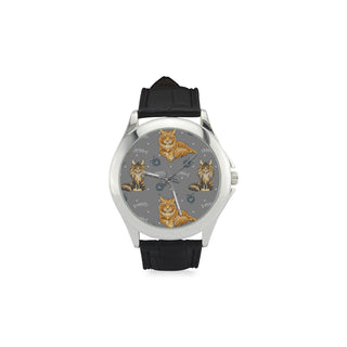 Maine Coon Women's Classic Leather Strap Watch - TeeAmazing