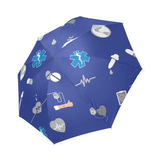 Paramedic Pattern Foldable Umbrella - TeeAmazing