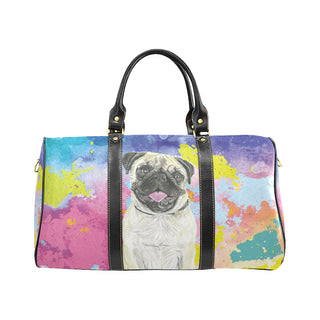 Pug Water Colour No.2 New Waterproof Travel Bag/Small - TeeAmazing