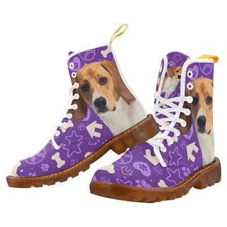 Beagle White Boots For Women - TeeAmazing