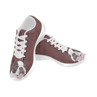 Boston Terrier Lover White Sneakers Size 13-15 for Men - TeeAmazing