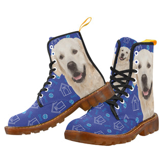 Labrador Retriever Black Boots For Men - TeeAmazing