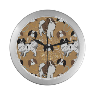 Japanese Chin Silver Color Wall Clock - TeeAmazing