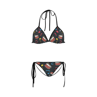 Snare Drum Pattern Custom Bikini Swimsuit - TeeAmazing