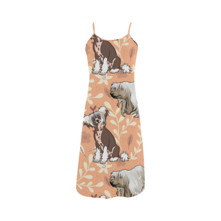 Chinese Crested Flower Alcestis Slip Dress - TeeAmazing