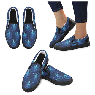 Sailor Mercury Black Women's Slip-on Canvas Shoes - TeeAmazing