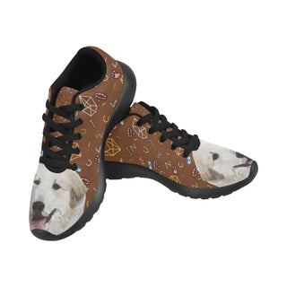 Great Pyrenees Dog Black Sneakers for Women - TeeAmazing