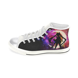 Sailor Moon White Women's Classic High Top Canvas Shoes - TeeAmazing