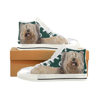 Skye Terrier White Women's Classic High Top Canvas Shoes - TeeAmazing