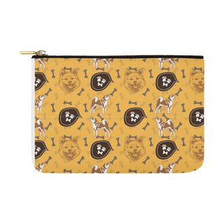 Akita Pattern Carry-All Pouch 12.5x8.5 - TeeAmazing
