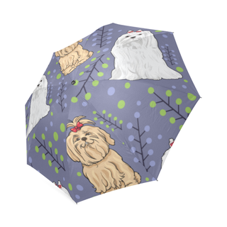 Maltese Flower Foldable Umbrella - TeeAmazing