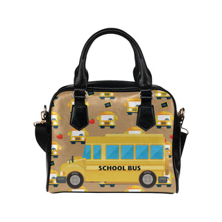 School Bus Shoulder Handbag - TeeAmazing