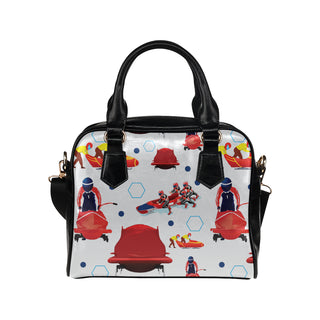 Bobsled Pattern Shoulder Handbag - TeeAmazing