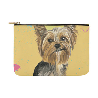 Yorkshire Terrier Water Colour No.1 Carry-All Pouch 12.5x8.5 - TeeAmazing