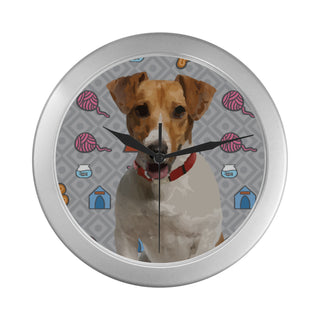 Jack Russell Terrier Silver Color Wall Clock - TeeAmazing