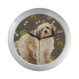 Cavachon Dog Silver Color Wall Clock - TeeAmazing