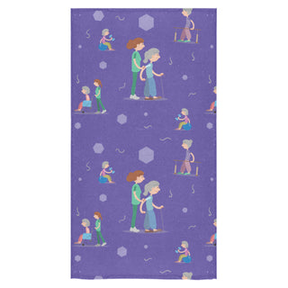 Physical Therapist Pattern Bath Towel 30"x56" - TeeAmazing