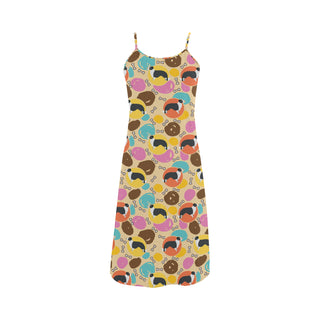 Border Collie Pattern Alcestis Slip Dress - TeeAmazing