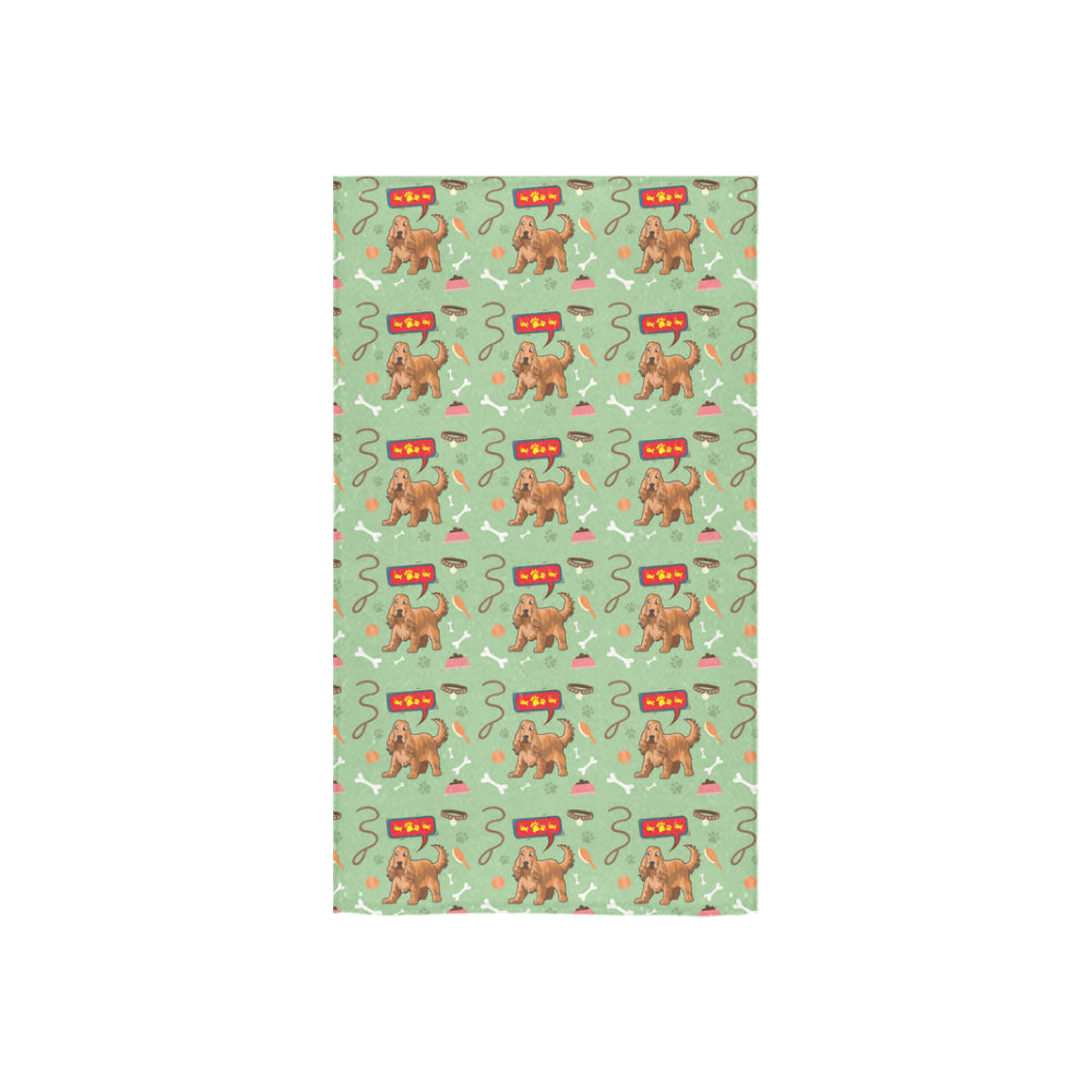 American Cocker Spaniel Pattern Custom Towel 16"x28" - TeeAmazing