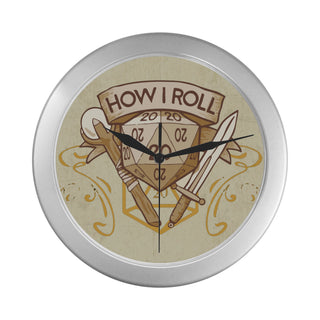 How I Roll Silver Color Wall Clock - TeeAmazing