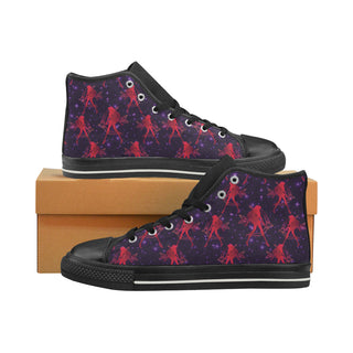 Sailor Mars Black Men’s Classic High Top Canvas Shoes - TeeAmazing