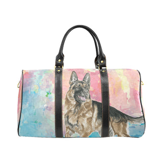 German Shepherd Water Colour No.2 New Waterproof Travel Bag/Small - TeeAmazing