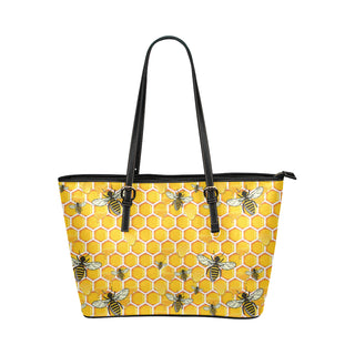 Bee Leather Tote Bag/Small - TeeAmazing