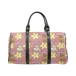 Labradoodle Flower New Waterproof Travel Bag/Small (Model 1639) - TeeAmazing