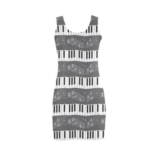 Piano Pattern Medea Vest Dress - TeeAmazing