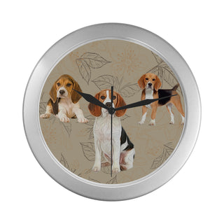 Beagle Lover Silver Color Wall Clock - TeeAmazing