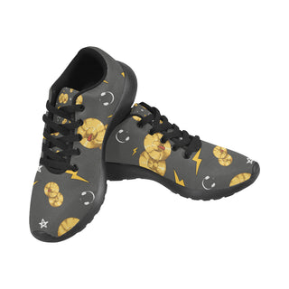 Cymbals Pattern Black Men’s Running Shoes (Model 020) - TeeAmazing