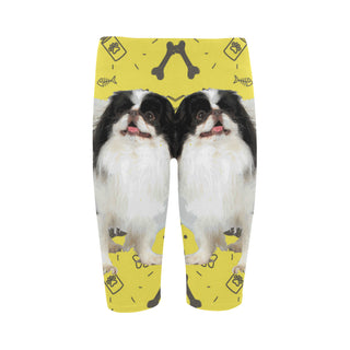 Japanese Chin Dog Hestia Cropped Leggings (Model L03) - TeeAmazing