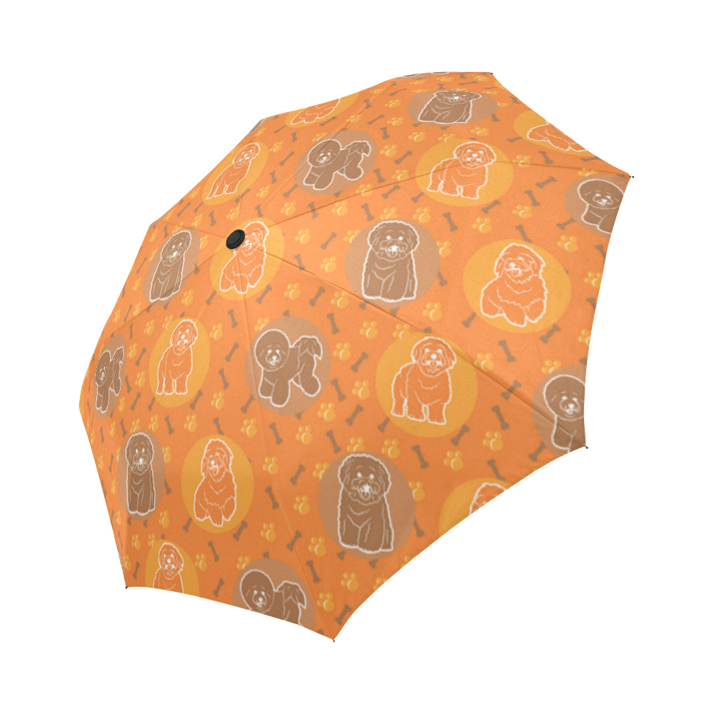 Bichon Frise Pattern Auto-Foldable Umbrella - TeeAmazing