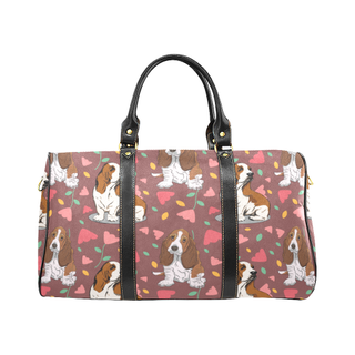 Basset Hound Flower New Waterproof Travel Bag/Large - TeeAmazing