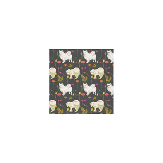 American Eskimo Dog Flower Square Towel 13“x13” - TeeAmazing