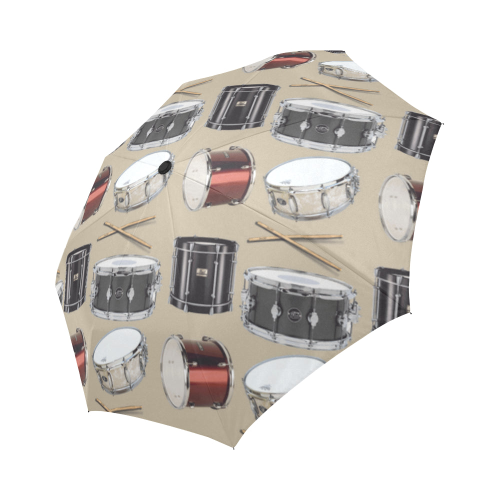 Drum Pattern Auto-Foldable Umbrella - TeeAmazing