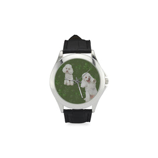 Poodle Lover Women's Classic Leather Strap Watch - TeeAmazing