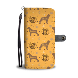 Rottweiler Pattern Design Wallet Phone Case - Rottie Phone Case Wallet - TeeAmazing