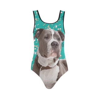 Staffordshire Bull Terrier Vest One Piece Swimsuit - TeeAmazing