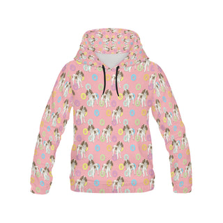 Cavalier King Charles Spaniel Water Colour Pattern No.1 All Over Print Hoodie for Women - TeeAmazing