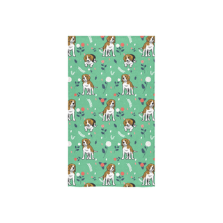 Beagle Flower Custom Towel 16"x28" - TeeAmazing