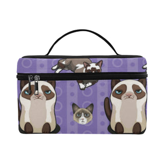 Snowshoe Cat Cosmetic Bag/Large - TeeAmazing